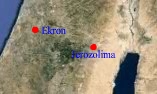 Położenie miasta Ekron