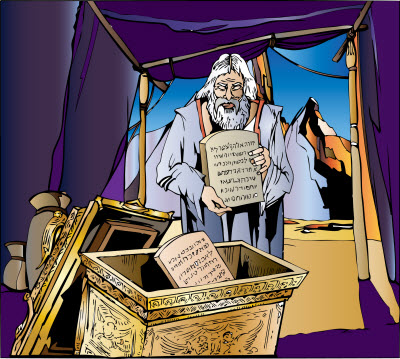 Mojżesz z kamiennymi tablicami